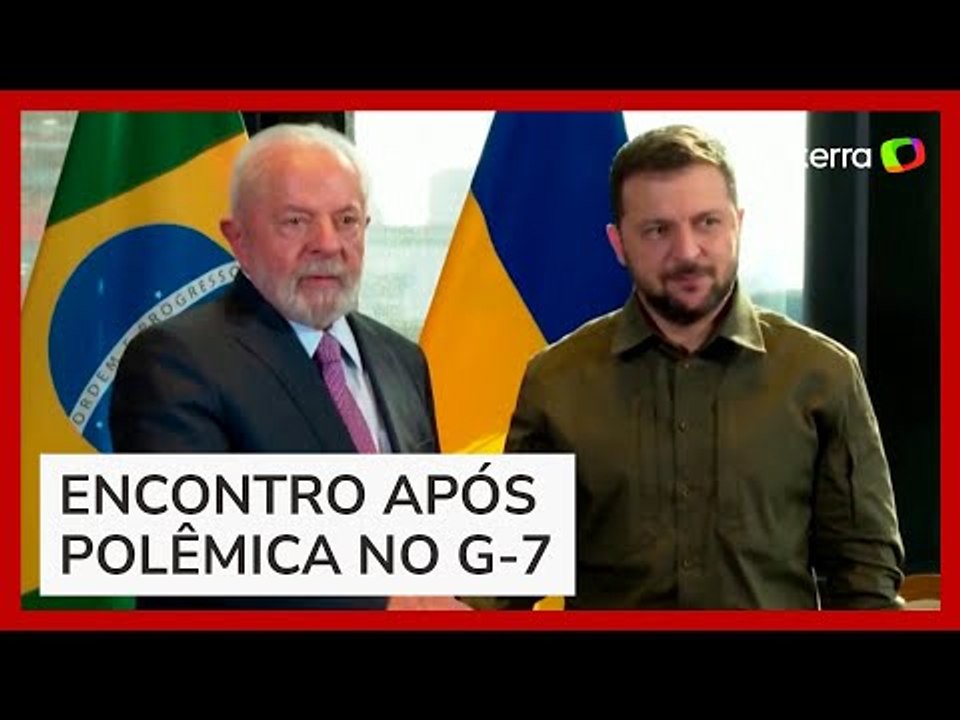 Lula se reúne com Zelensky e conversa sobre 'caminhos para a construção da paz'