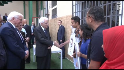 Migranti, Mattarella e Steinmeier visitano Centro Don Bosco 2000