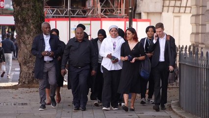 The family of Chris Kaba arrive at court