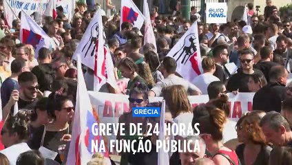 Funcionários públicos gregos em greve de 24 horas