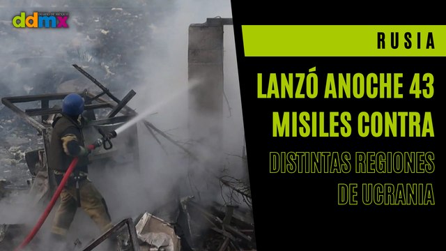 Rusia lanzó anoche 43 misiles contra distintas regiones de Ucrania