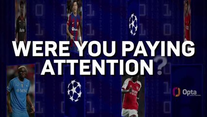 Did you pay attention to MD1? Take Opta's UCL quiz