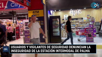 Usuarios y vigilantes de seguridad denuncian la inseguridad de la estación Intermodal de Palma