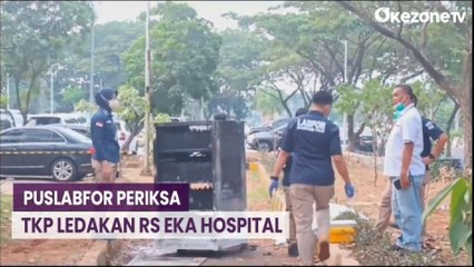 Video herunterladen: Puslabfor Mabes Polri Periksa TKP Ledakan di RS Eka Hospital