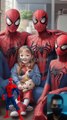 superheroes photo with family