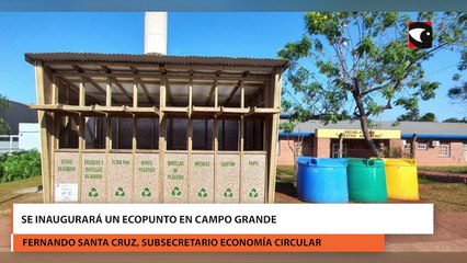 Fernando Santa Cruz dijo "el ecopunto les permite a los municipios iniciar programas de reciclajes"