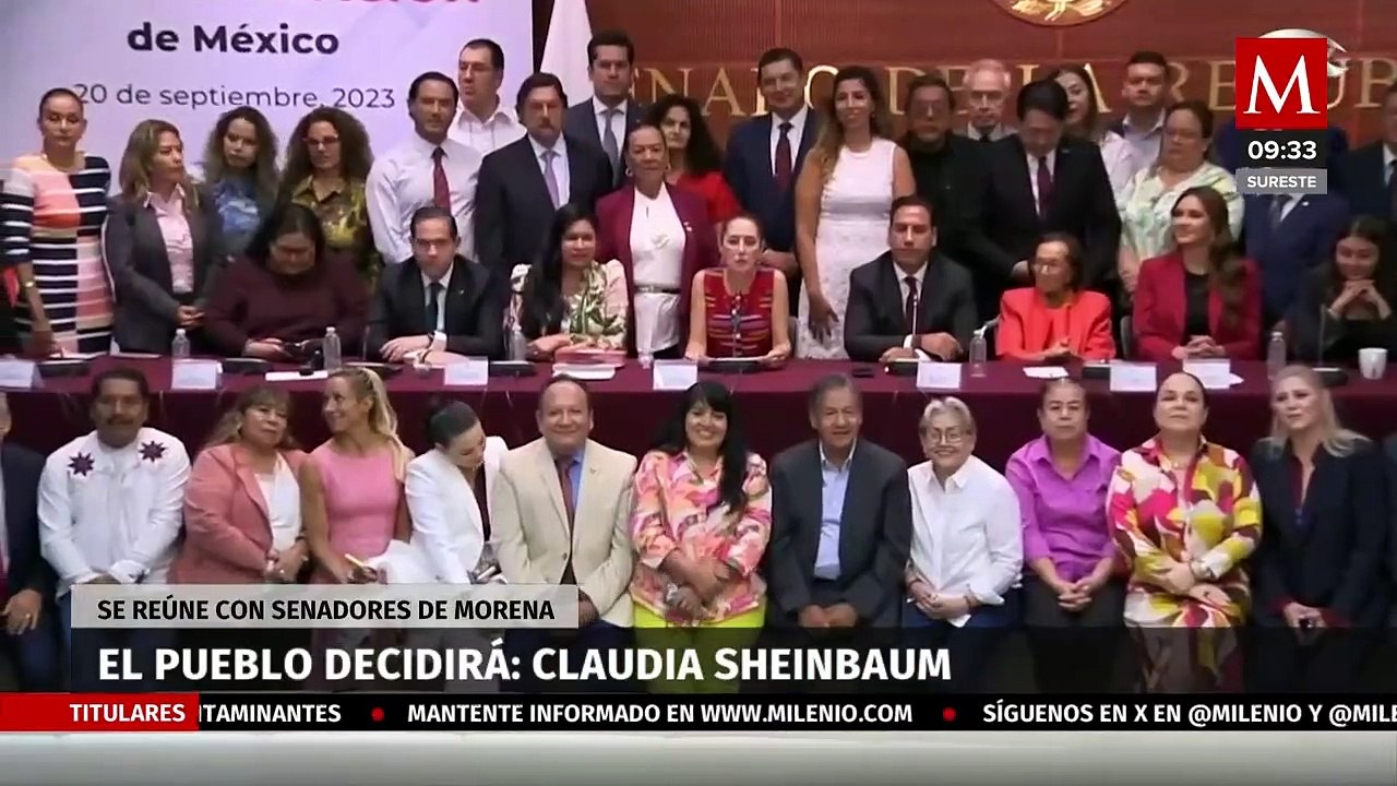 Claudia Sheinbaum recuerda a senadores que el pueblo será quien elija a candidatos de Morena