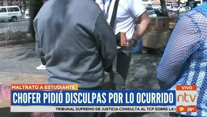Chofer denunciado por agredir a colegiala se disculpó