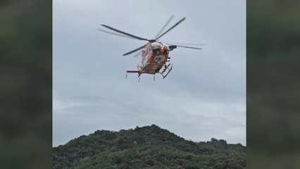 폭우에 다리 건너던 승용차 물에 휩쓸려...운전자는 구조 / YTN