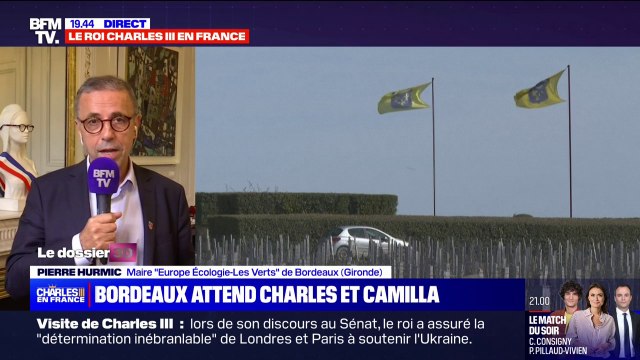 Visite de Charles III à Bordeaux: Nous allons planter un arbre dans les jardins de l'hôtel de ville avec le roi et la reine , indique le maire (EELV) de Bordeaux, Pierre Hurmic