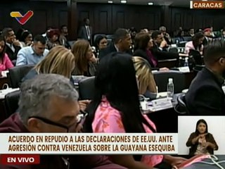 AN aprueba acuerdo en repudio a declaraciones de EE.UU. por limites de la Guayana Esequiba