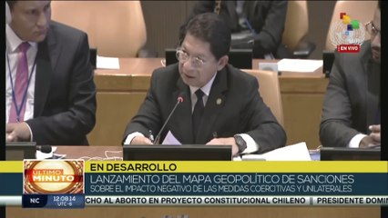 Canciller de Nicaragua agradece la creación del mapa geopolítico de sanciones