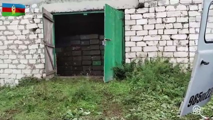 Azerbaycan ordusu, Karabağ'da mühimmat deposu buldu