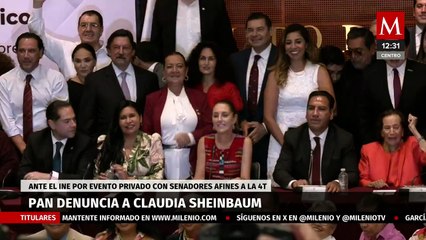 PAN denuncia a Claudia Sheinbaum ante el INE por su visita al Senado