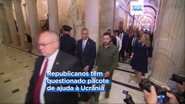 Zelenskyy em Washington para garantir apoio dos EUA à Ucrânia