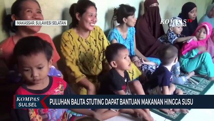 Puluhan Balita Stunting Dapat Bantuan Makanan Hingga Susu