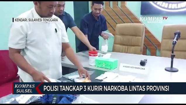 Polisi Tangkap 3 Kurir Narkoba Lintas Provinsi