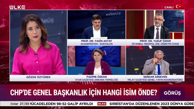 Görüş - Gözde Özyürek | Serdar Arseven | Fadime Özkan | Yasin Aktay | Yusuf Özkır | 23 Eylül 2023