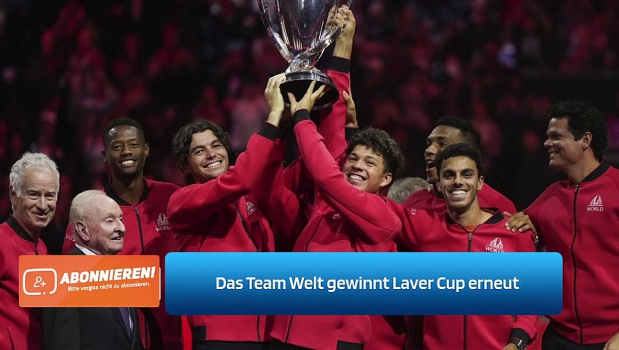 Das Team Welt gewinnt Laver Cup erneut