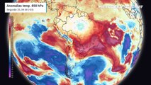 Previsão anomalia temperatura 850hPA