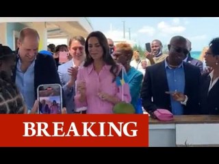 William shakes his head in disbelief as Kate swallows 'conch’s male genitalia' - VIDEO