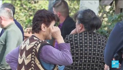 Ethnic Armenians flee Karabakh after breakaway region's defeat