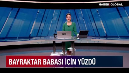 Selçuk Bayraktar babası için yüzdü