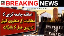 Karachi University teachers boycott classes