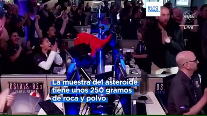 Llega a la Tierra la cápsula con muestras del asteroide Bennu siete años después de su lanzamiento