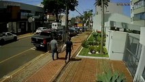 Câmera filma dupla que furtou loja no centro de Apucarana