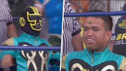 Medio Metro se impuso a Paul, pero ganó algo más que una pelea de Lucha Libre