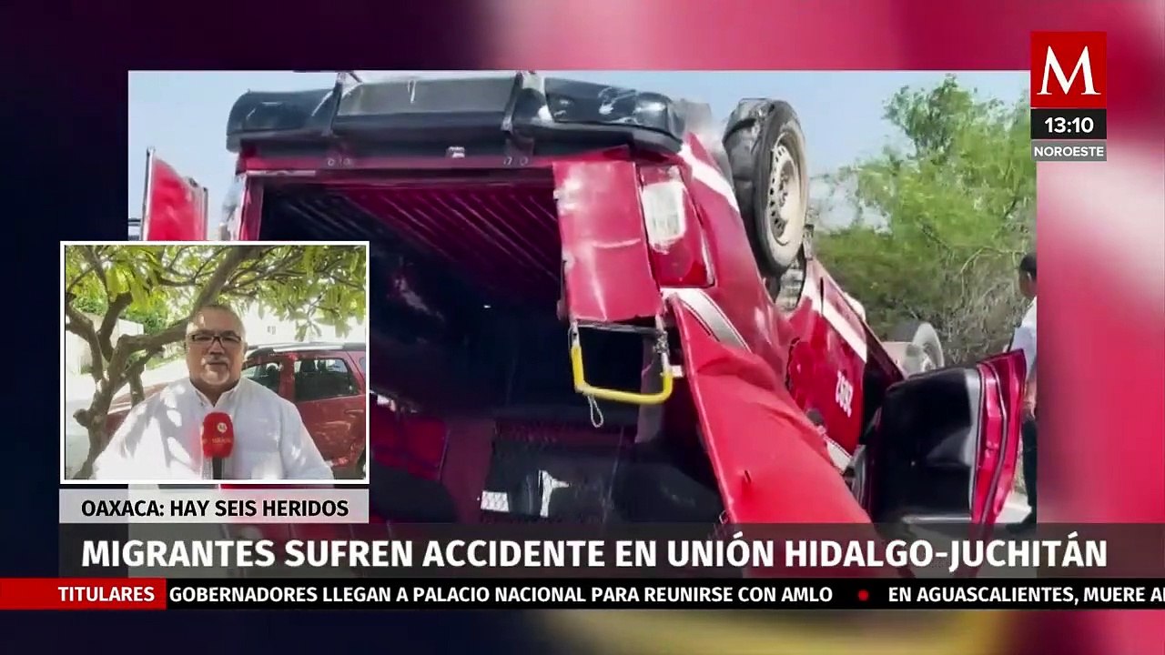 Se accidentan migrantes cubanos en el tramo Unión Hidalgo-Juchitán en Oaxaca