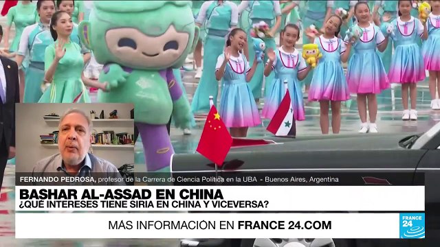 Fernando Pedrosa: 'Bashar al-Assad busca en China los fondos para reconstruir Siria'