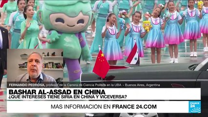 Fernando Pedrosa: 'Bashar al-Assad busca en China los fondos para reconstruir Siria'