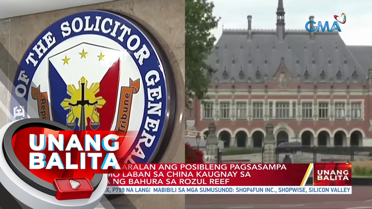 OSG, pinag-aaralan ang posibleng pagsasampa ng reklamo laban sa China kaugnay sa pagkasira ng bahura sa Rozul Reef | UB