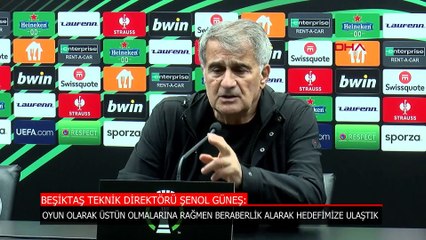 Şenol Güneş: Bugün rakip bizden üstündü