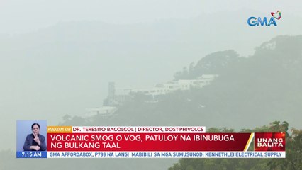 Panayam sa PHIVOLCS kaugnay ng sitwasyon sa Taal Volcano | UB