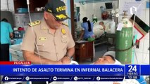 Pucallpa: policía recibe dos disparos en la espalda en medio de enfrentamiento con delincuentes