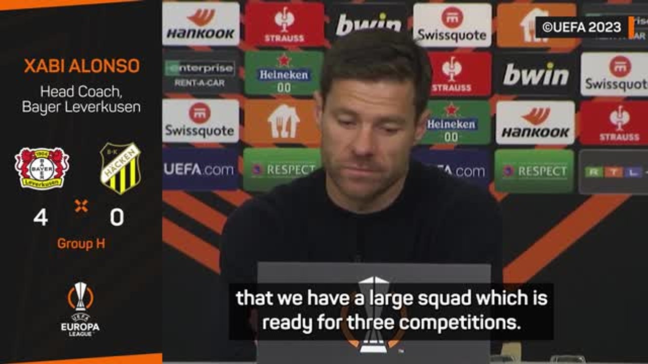 Squad rotation key for Leverkusen success - Alonso