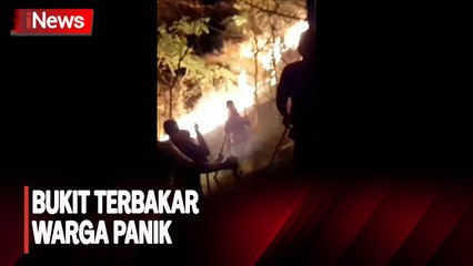 Lahan Perbukitan Terbakar, Warga Takut Api Menjalar ke Permukiman di Cilegon