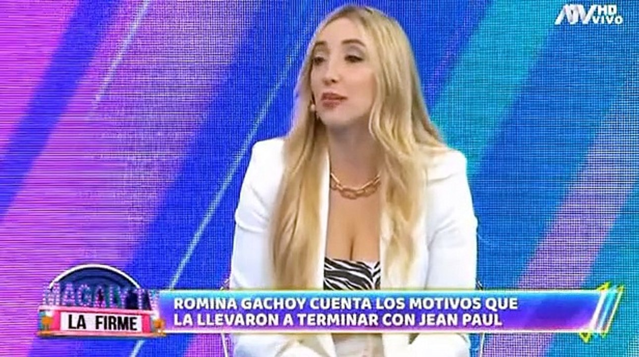 Romina Gachoy cuenta que tuvo que dejar el OnlyFans por Jean Paul Santa María.