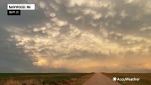Stunning mammatus clouds hover over Nebraska