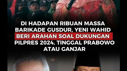 Di Hadapan Ribuan Massa Barikade Gus Dur, Yenny Wahid Beri Arahan Soal Dukungan Pilpres 2024, Tinggal Prabowo Atau Ganjar