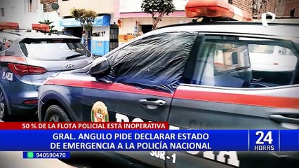 General de la PNP solicita que se declare en emergencia la institución policial