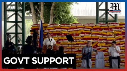 Marcos leads rice distribution to 4Ps beneficiaries in Cavite