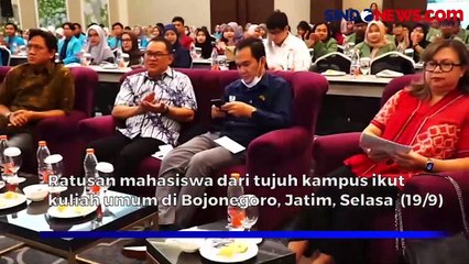 Antusias! Ratusan Mahasiswa dari 7 Kampus di Bojonegoro Ikut Kuliah Umum Industri Hulu Migas