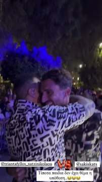 Τριαντάφυλλος - Σάκης Κατσούλης: Η συνάντηση μετά την κόντρα τους, η αγκαλιά και τα πρώτα λόγια