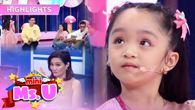 It's Showtime hosts are surprised by Mini Miss U Jeniela's acting | It's Showtime Mini Miss U