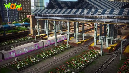 Train On Road Motu Patlu New S13 Cartoons For Kids