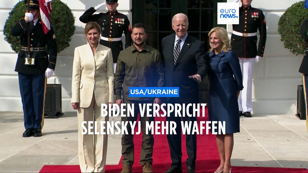 Selenskyj im Weißen Haus: Biden lobt ukrainisches Volk